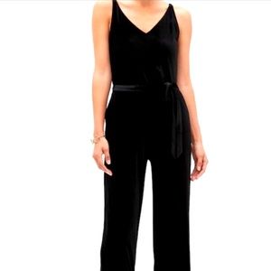 Banana Republic black velvet jumpsuit